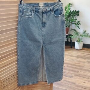 Universal Thread Blue Denim Maxi Skirt